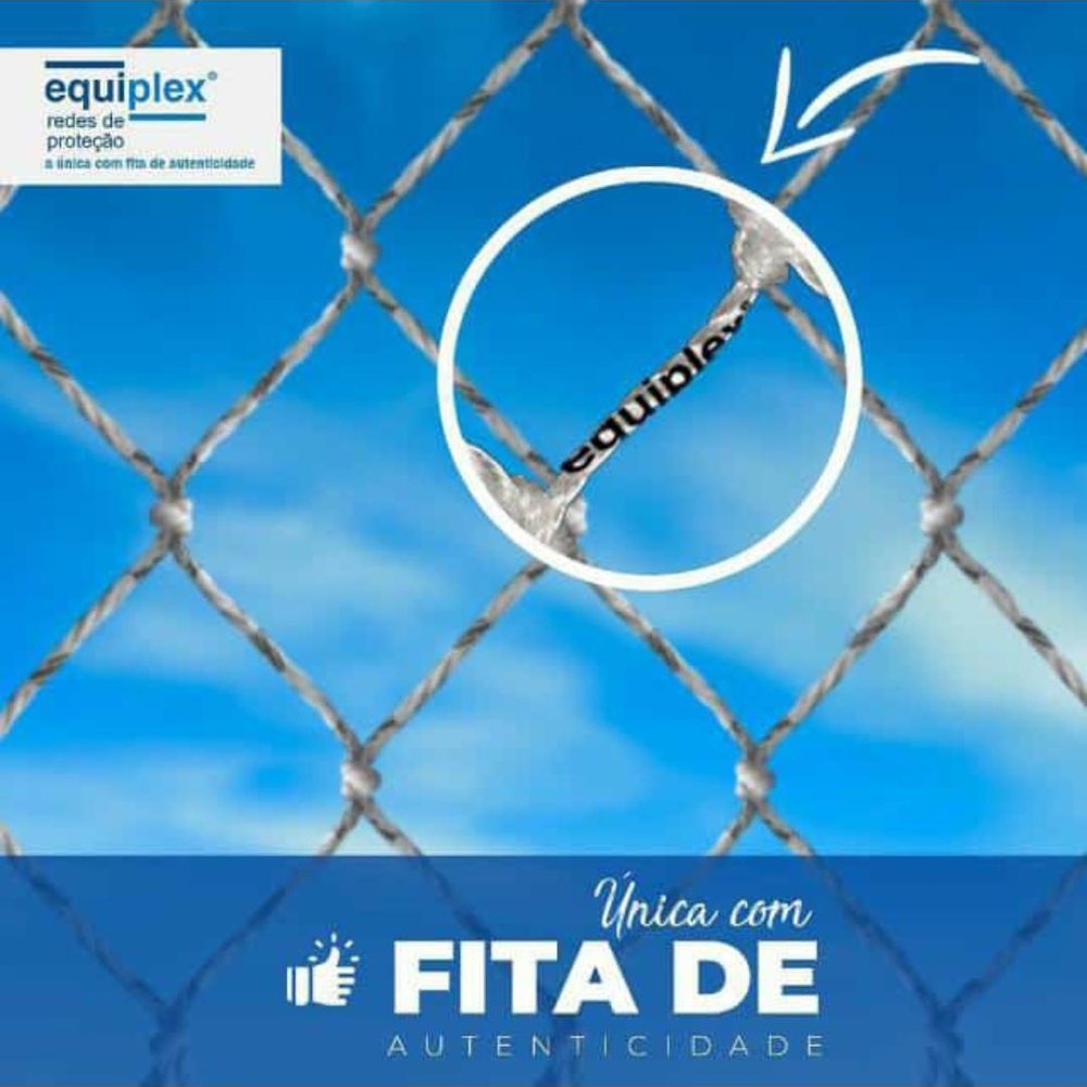 Rede Equiplex — a única com fita de autenticidade, conforme a NBR 16046